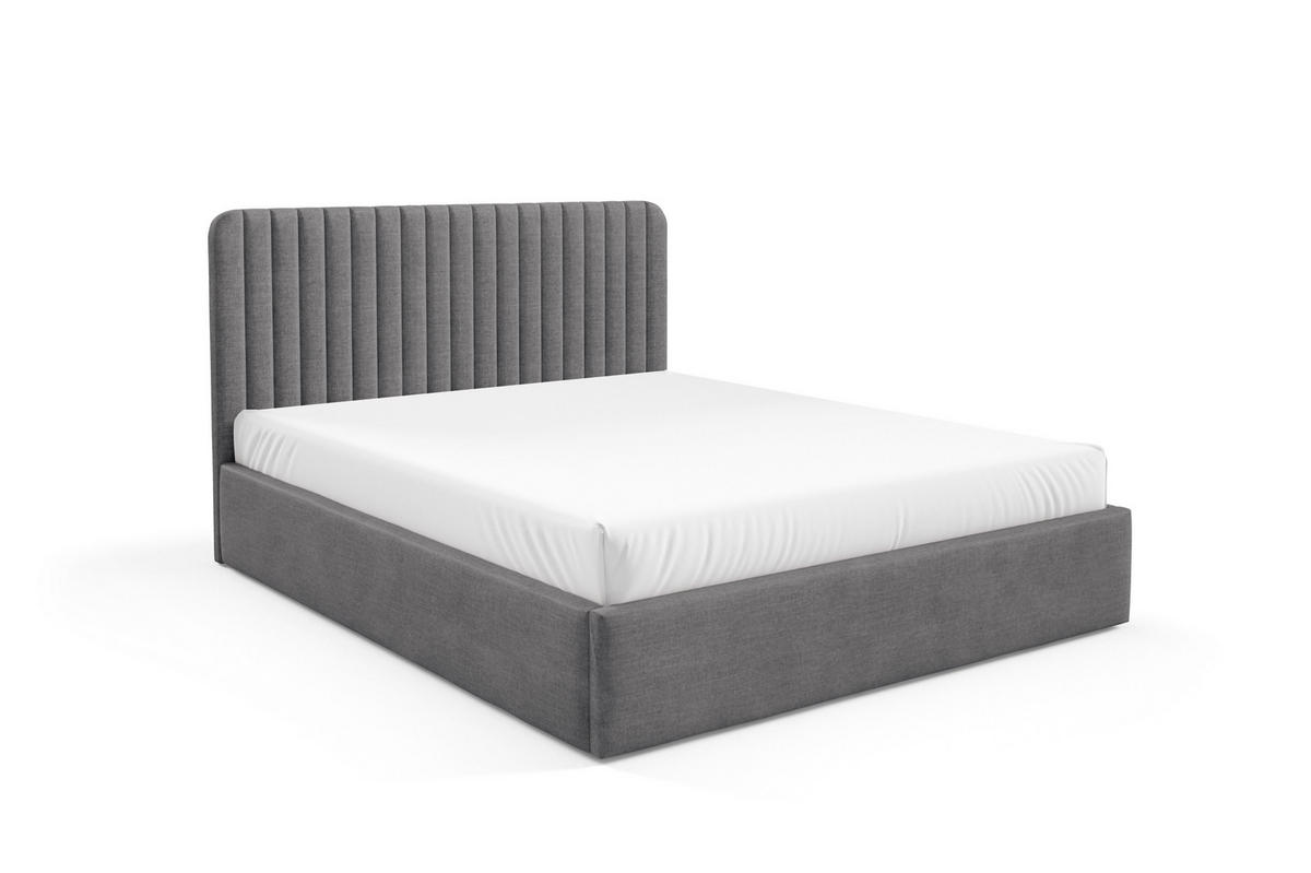 POLSTERBETT BEZA II - Dunkelgrau - Dunkelgrau, Textil (140/200cm) - AN-Moebel 4u