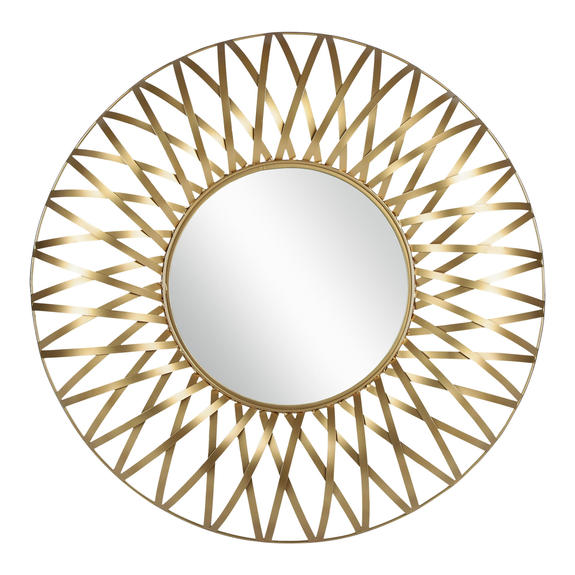 WANDSPIEGEL Gold Ø 70 cm - Goldfarben, Metall (70/4/70cm) - WOMO-DESIGN