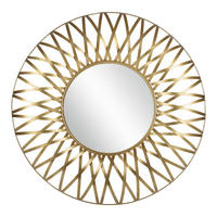 WANDSPIEGEL Gold Ø 70 cm - Goldfarben, Metall (70/4/70cm) - WOMO-DESIGN