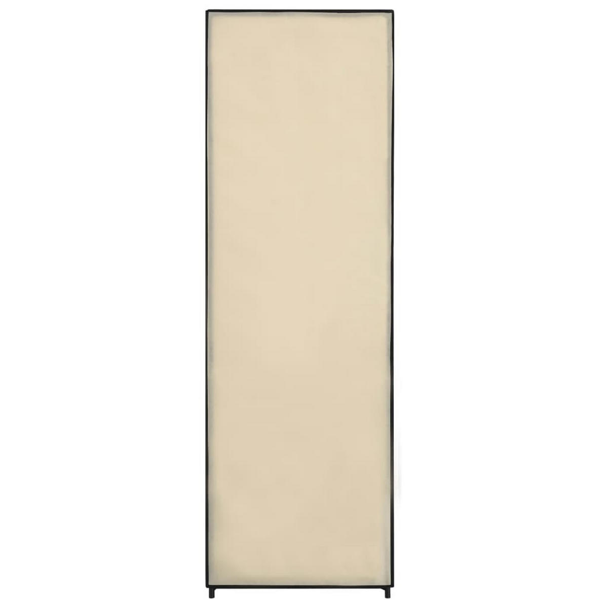 STOFFSCHRANK mit 3 Schubladen, 1 Rolltür 87/49/159 cm Creme - Creme, Textil (87/159/49cm) - vidaXL