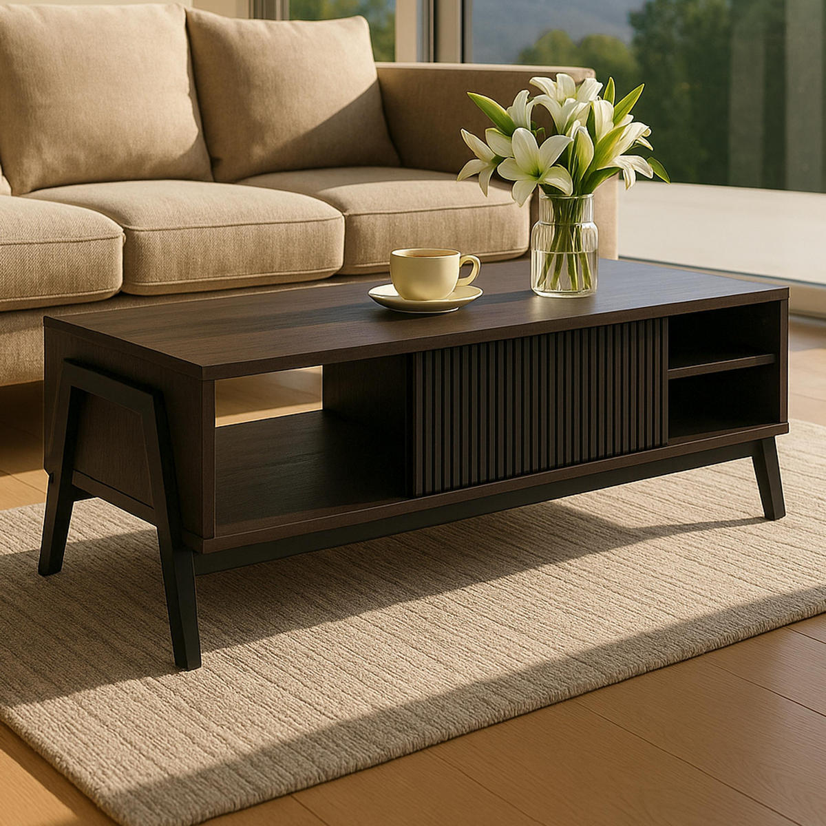 COUCHTISCH Braun - Braun, Holz (60/120/42cm) - MCW