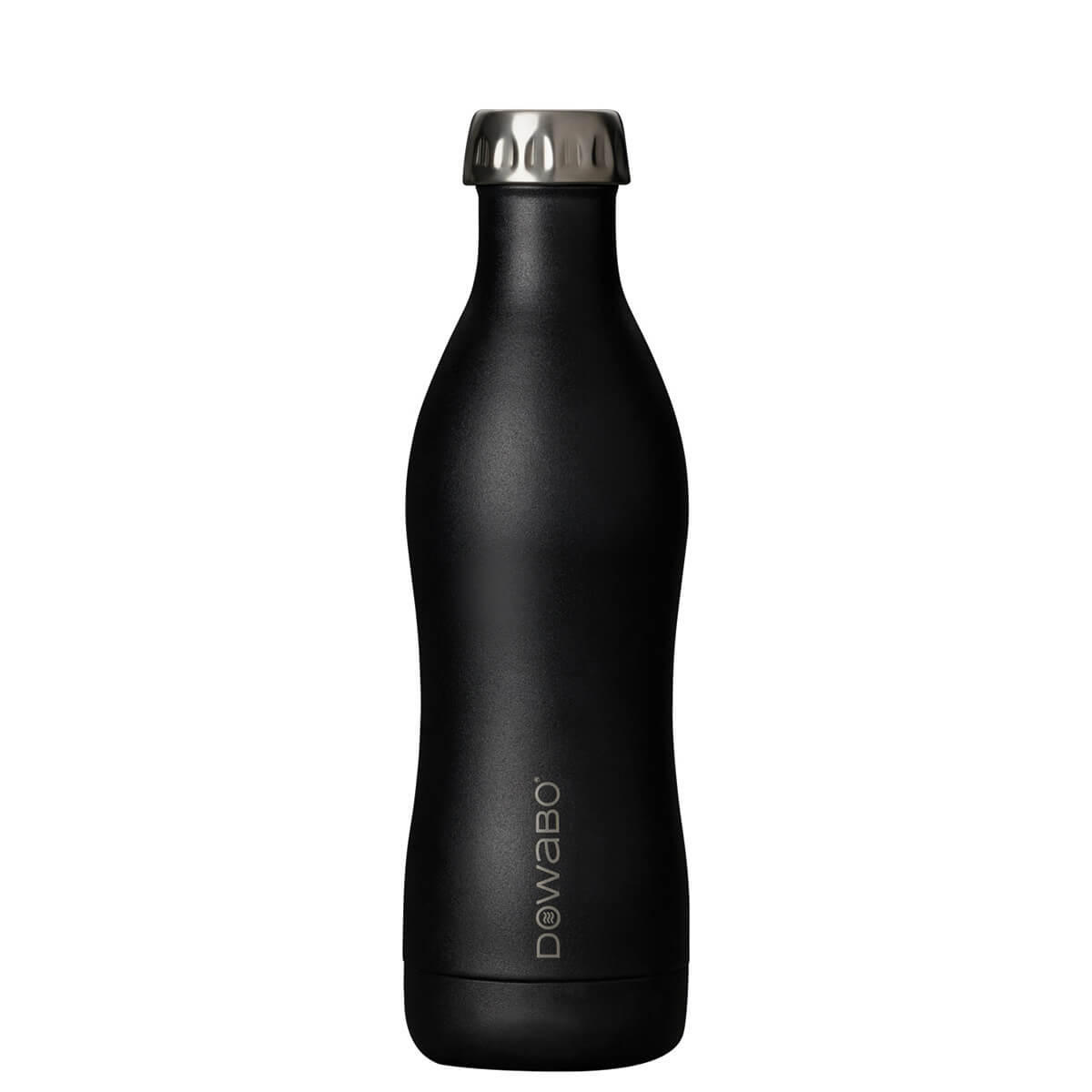 ISOLIERFLASCHE Dowabo - Schwarz, Metall (0.35L) - Dowabo