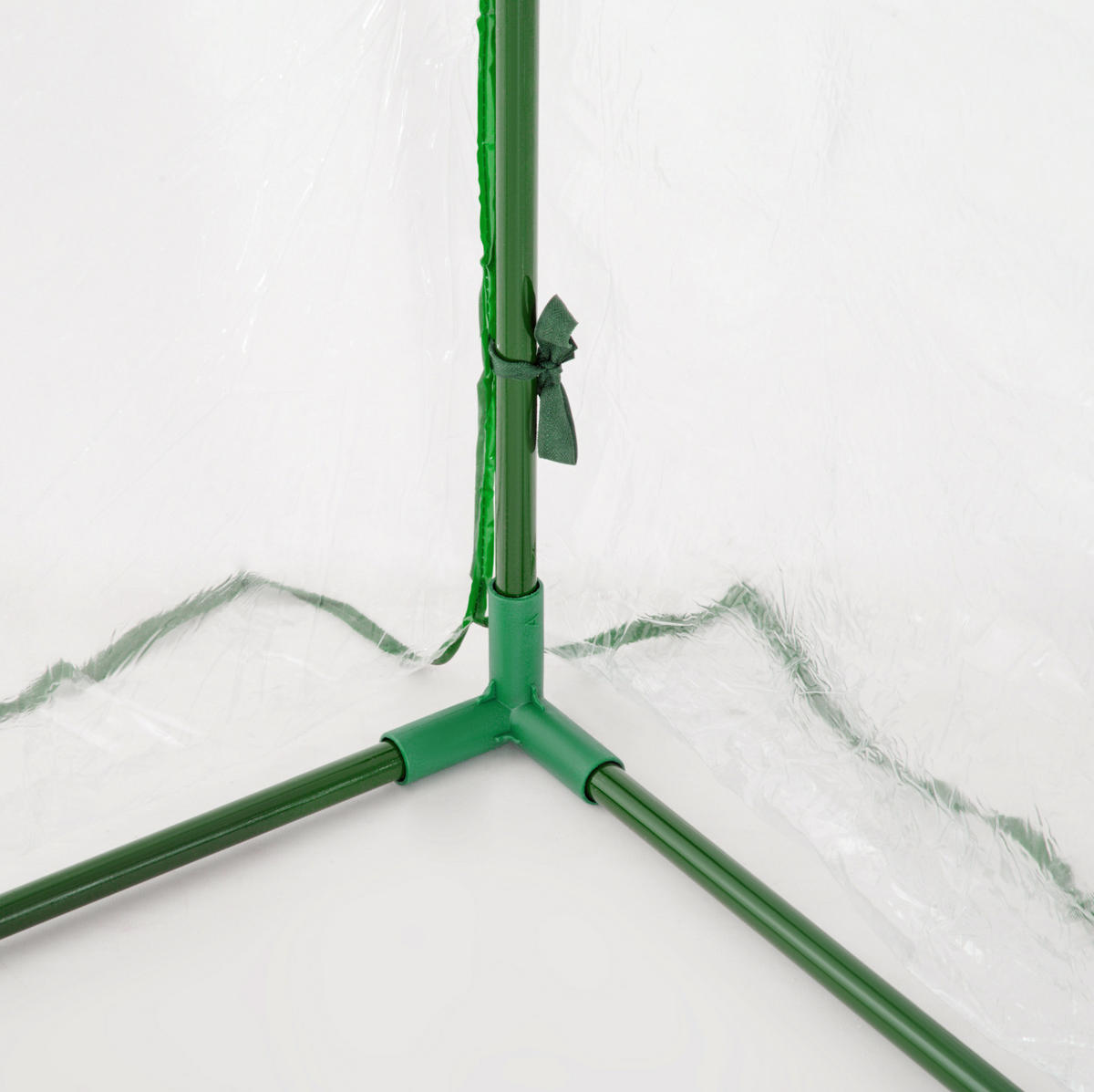 GEWÄCHSHAUS aus Kunststoff 200x100x80 cm in Grün mit Tür - Grün, Kunststoff (100/80/200cm) - Modfu