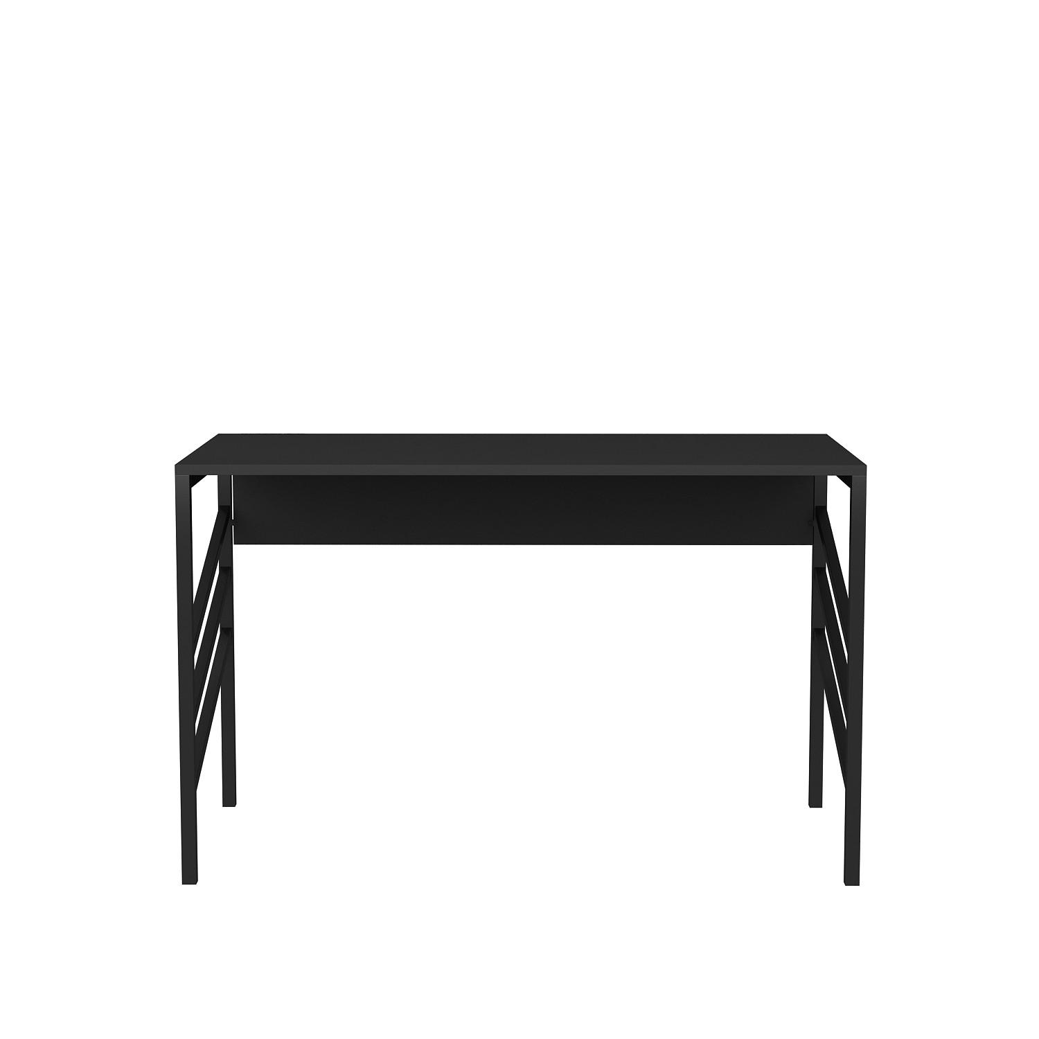 COMPUTERTISCH Josephine Schwarz Antrazit - Dunkelgrau/Schwarz, Holzwerkstoff (120/60/75cm) - Decorotika
