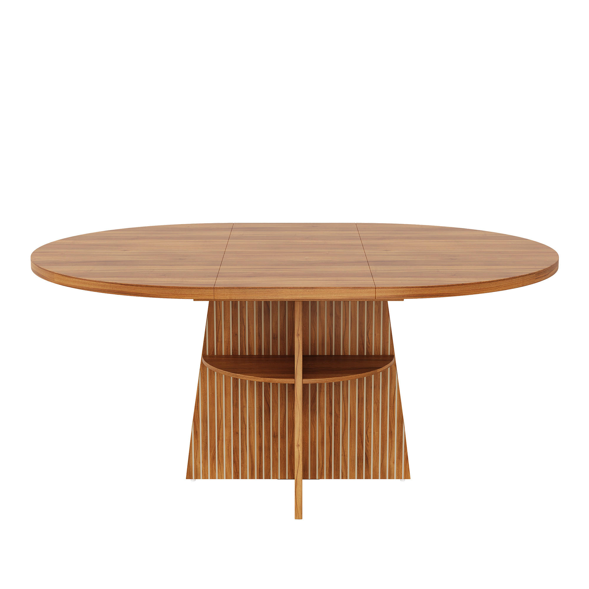 ESSTISCH ausziehbar 110-150 cm mit Ablagefläche DE-39851 Walnussoptik - Walnussfarben, Holzwerkstoff (110/110/77.5cm) - ComfortXL
