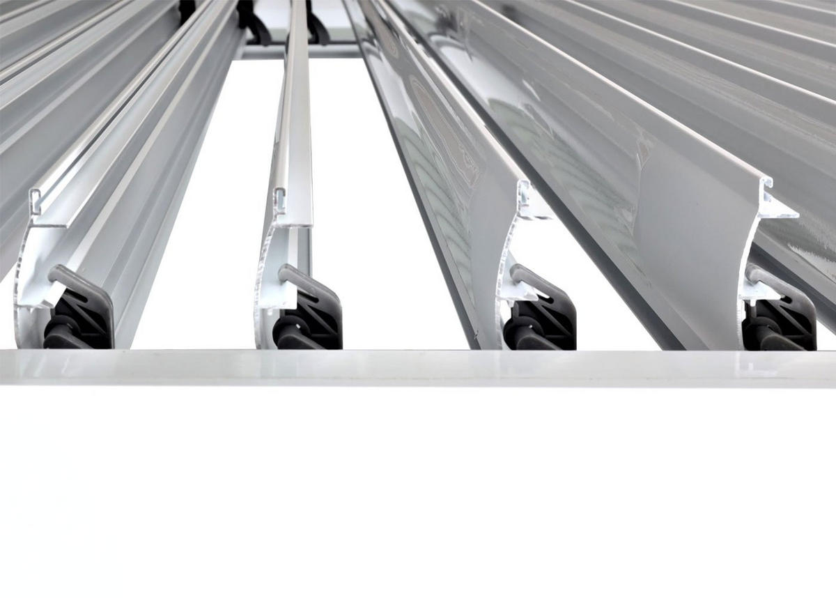 CARPORT HxBxT 220x583x301cm 11cm-Aluminium-Gestell Regenrinne sturmfest 3x6m Weiß - Weiß, Metall (583/220/301cm) - PROREGAL