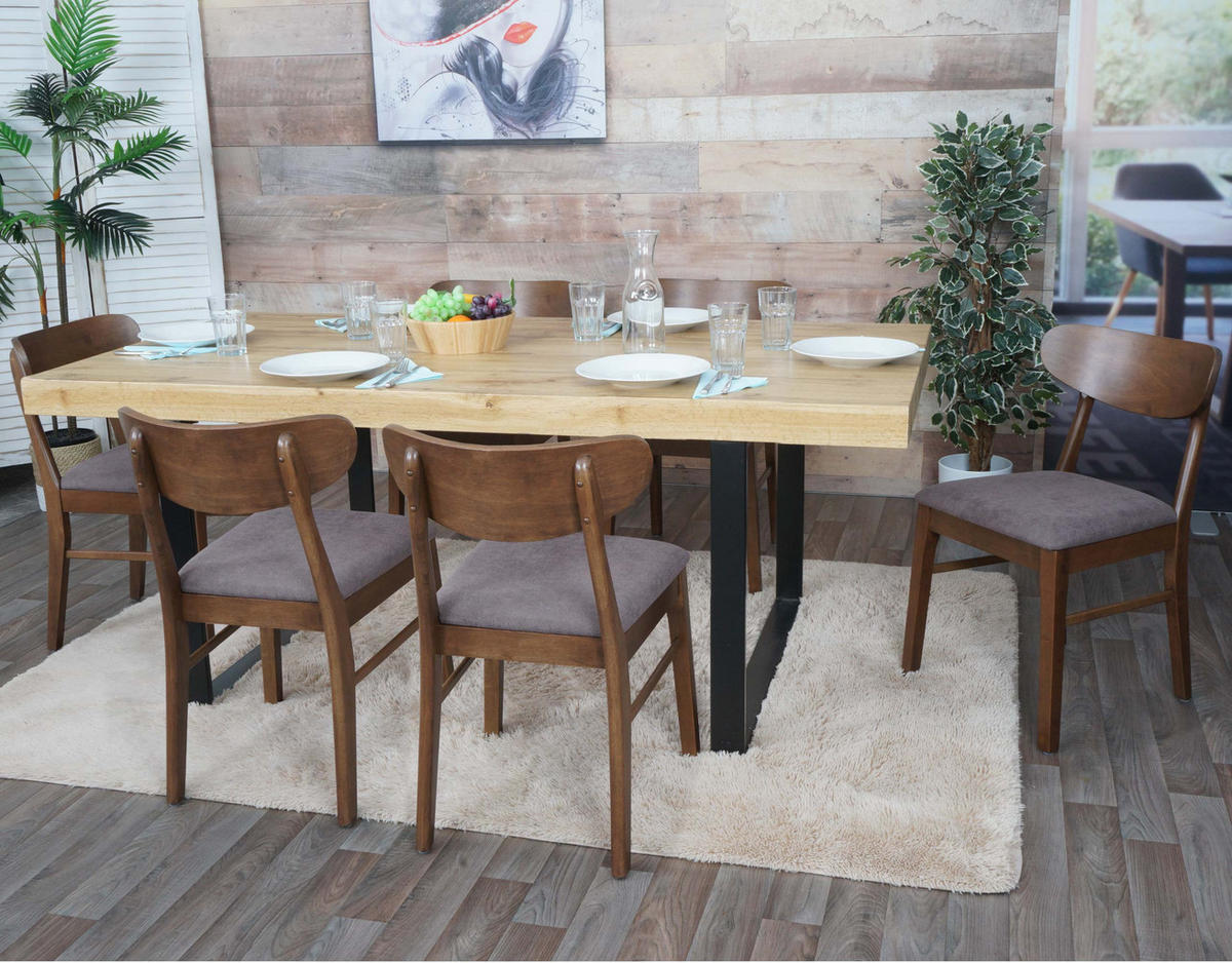 ESSZIMMERSTUHL Braun, Taupe 6er-Set - Taupe/Braun, Holz (45/79/49cm) - MCW
