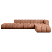 ECKSOFA modulares Sofa Zuvon-L2 - 387x177x70 cm Apricot - Koralle, Holzwerkstoff/Textil (387/177cm) - ALTDECOR