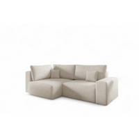 ECKSOFA Arona Mit Schlaffunktion - Creme, Holzwerkstoff/Textil (148/253cm) - Fun Möbel