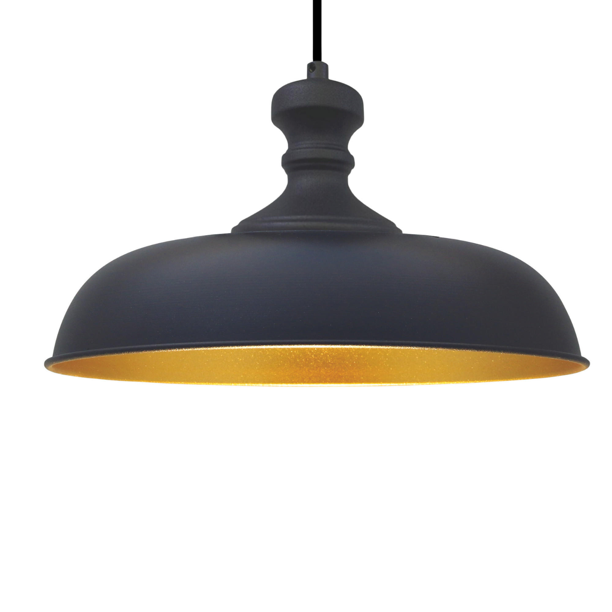 PENDELLEUCHTE Nota 31/35 cm - Goldfarben/Schwarz, Metall (35/31/35cm) - Bamyum