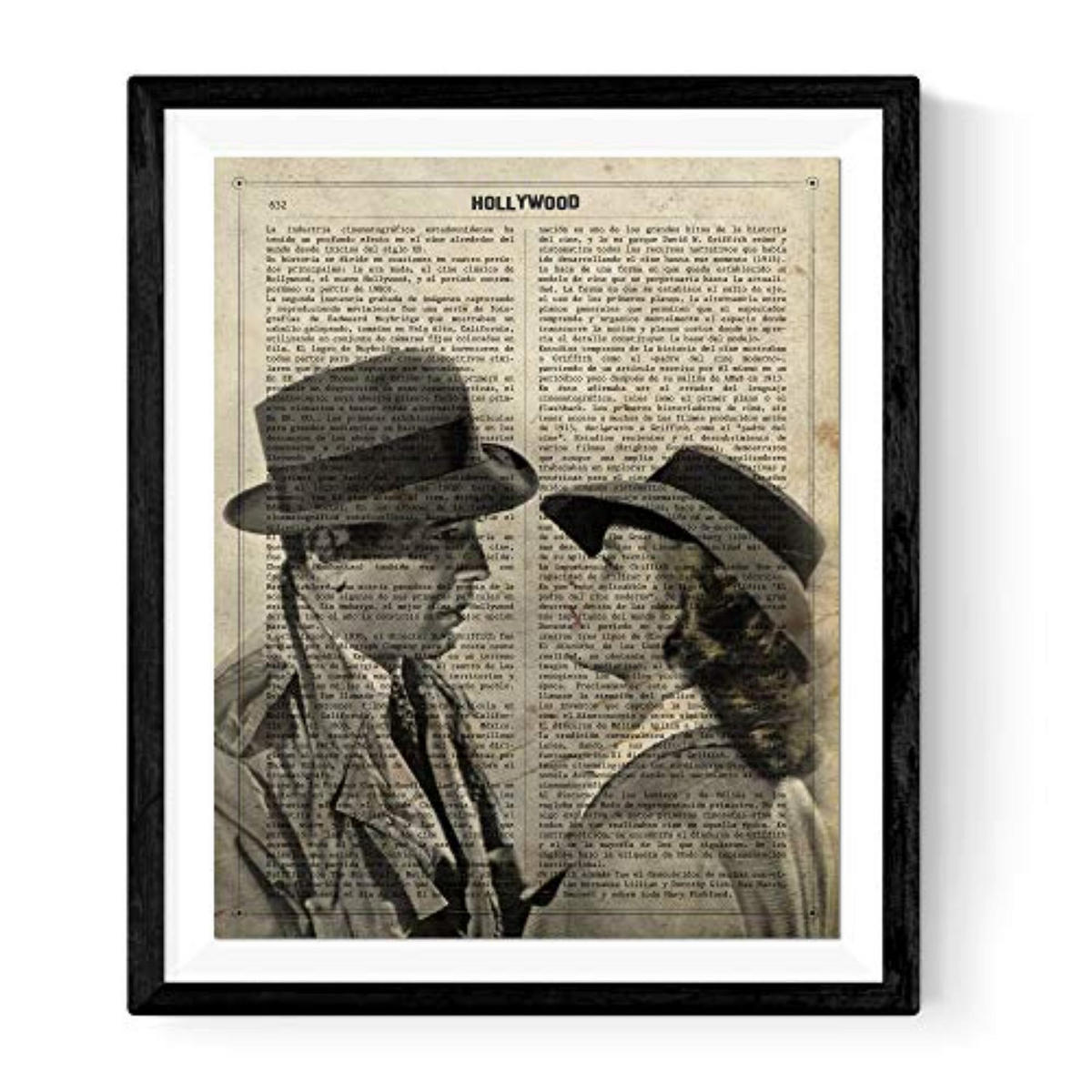 POSTER Alte Hollywood-Film Casablanca Größe 24x30 cm Rahmenlos - Klar, Papier (24/1/30cm) - Nacnic