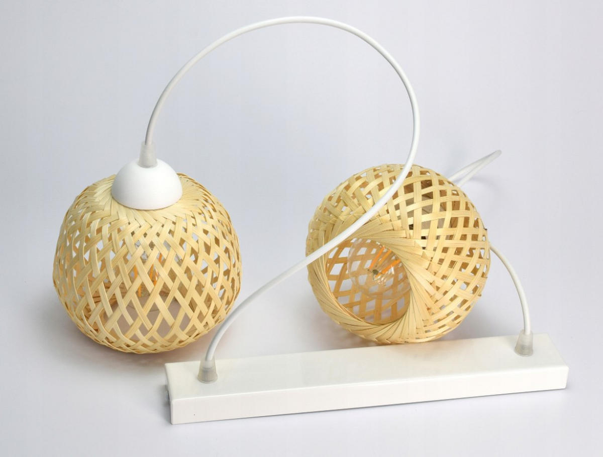 PENDELLEUCHTE BOHO - Beige/Weiß, Glas/Metall (15/42/100cm) - kiki design