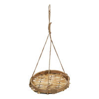 HÄNGETOPF Bambus Rattan Ø 20/40 cm - Braun, Naturmaterialien (20/40/20cm)