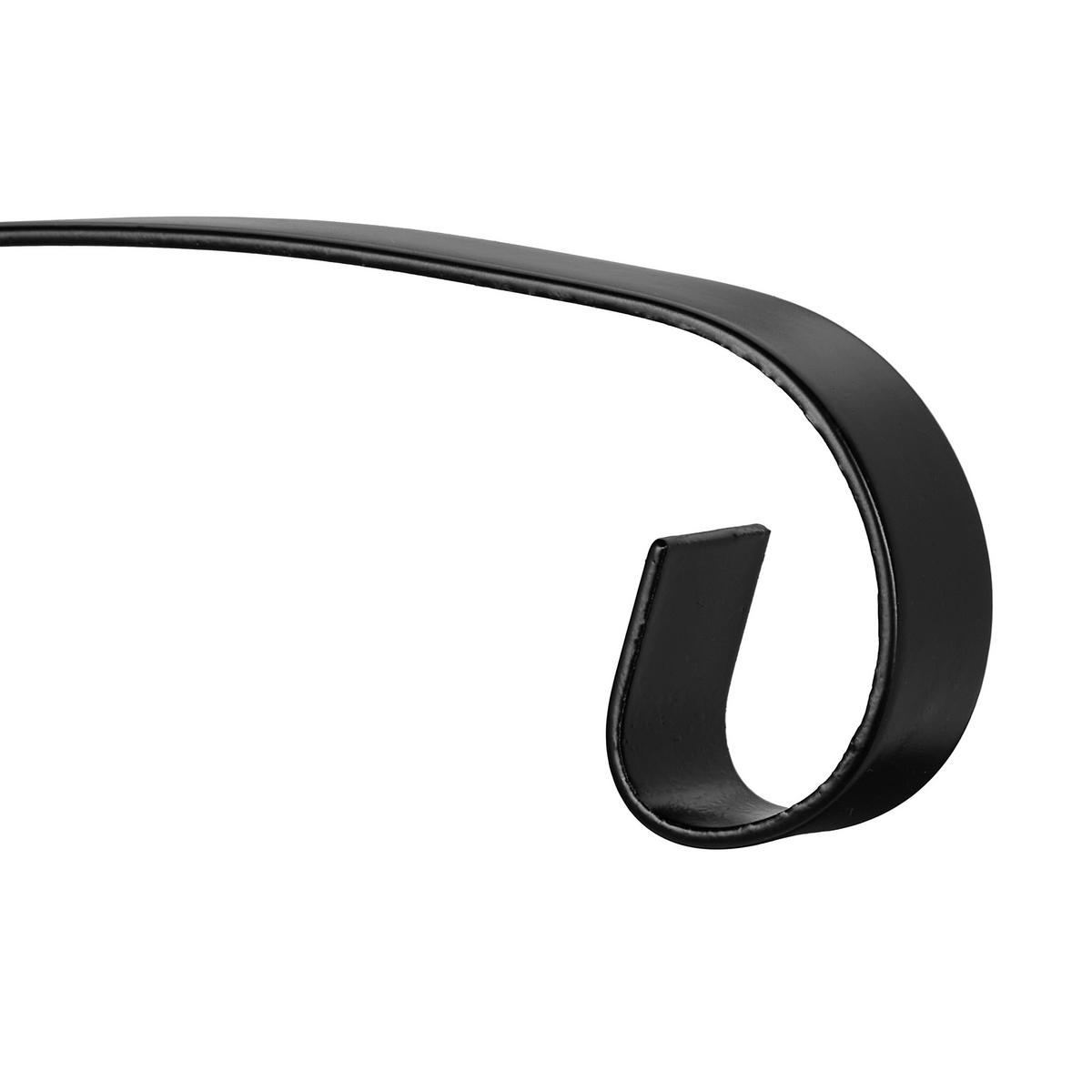 2xBLUMENAMPELHALTERUNG - Schwarz, Metall (30.5/30/2cm) - Relaxdays