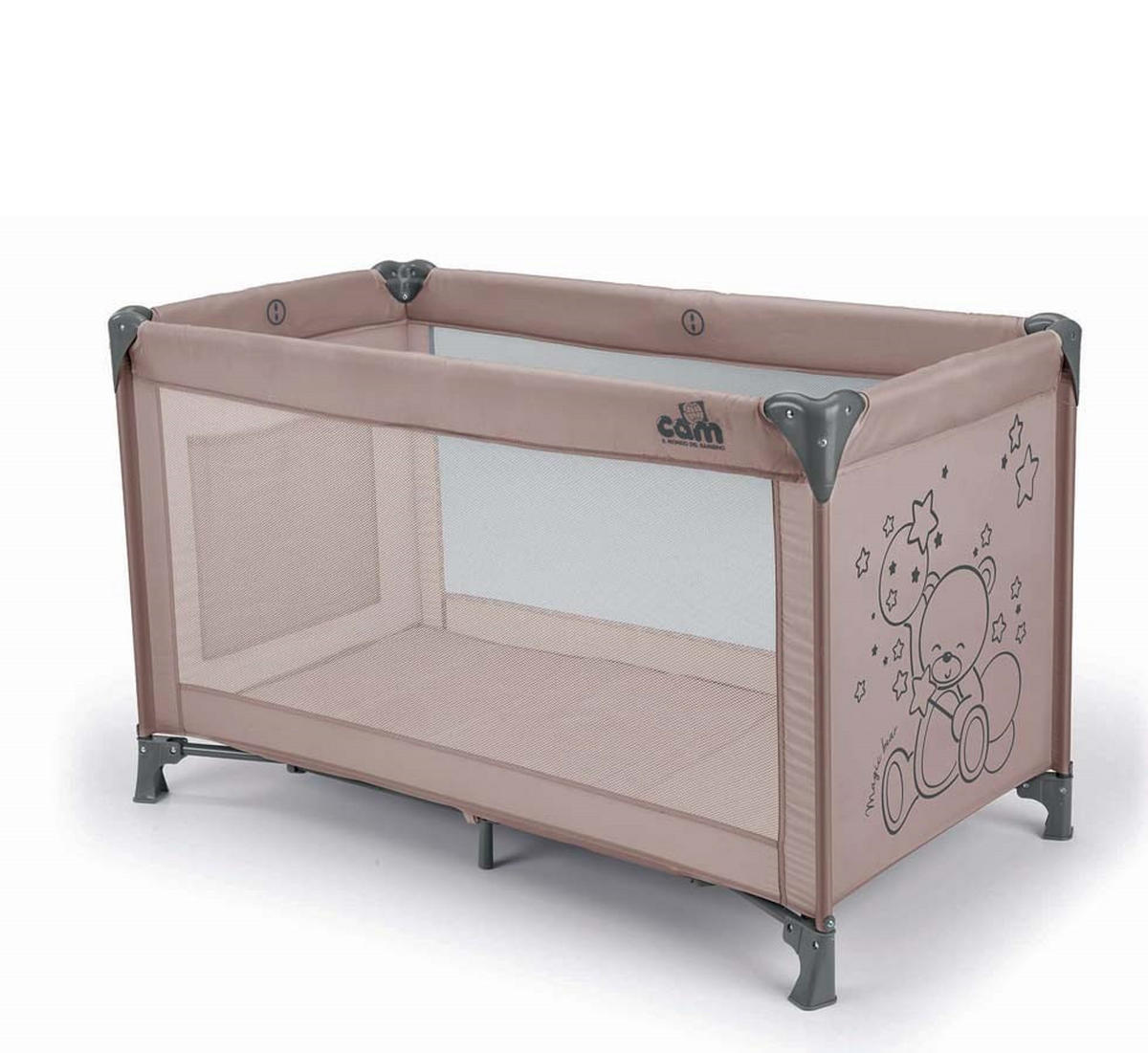 KINDER-REISEBETT Sonno für 0-36 Monate - Rosa, Kunststoff/Textil (210/750cm) - Cam il Mondo del Bambino S.p.A.