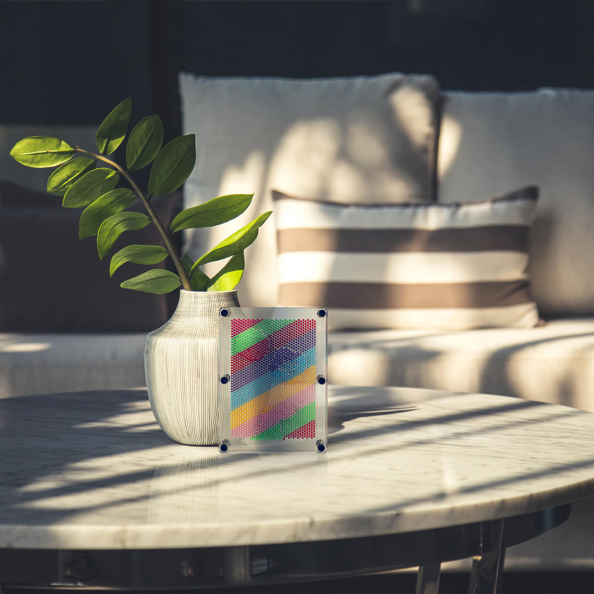 3D-NAGELBILD - Multicolor, Kunststoff (15/20/7.5cm) - Relaxdays