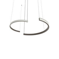 LED-HÄNGELEUCHTE - Graubraun, Metall (3.1/62/120cm) - Lumicom