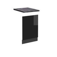 FRONTBLENDE R-Line Schwarz Hochglanz 45 cm, AP Anthrazit - Schwarz Hochglanz/Anthrazit, Holzwerkstoff (45/57.2/1.6cm) - Vicco
