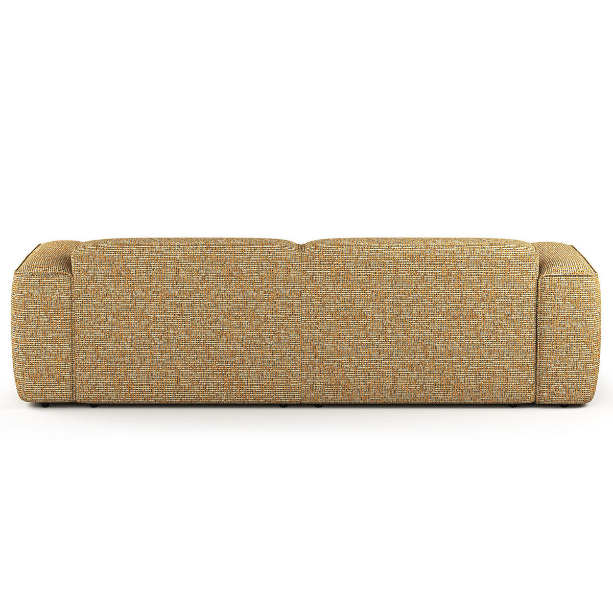 1,5-SITZER ECKSOFA mit Longchair - Schwarz/Honig, Kunststoff/Textil (260/173cm) - home24