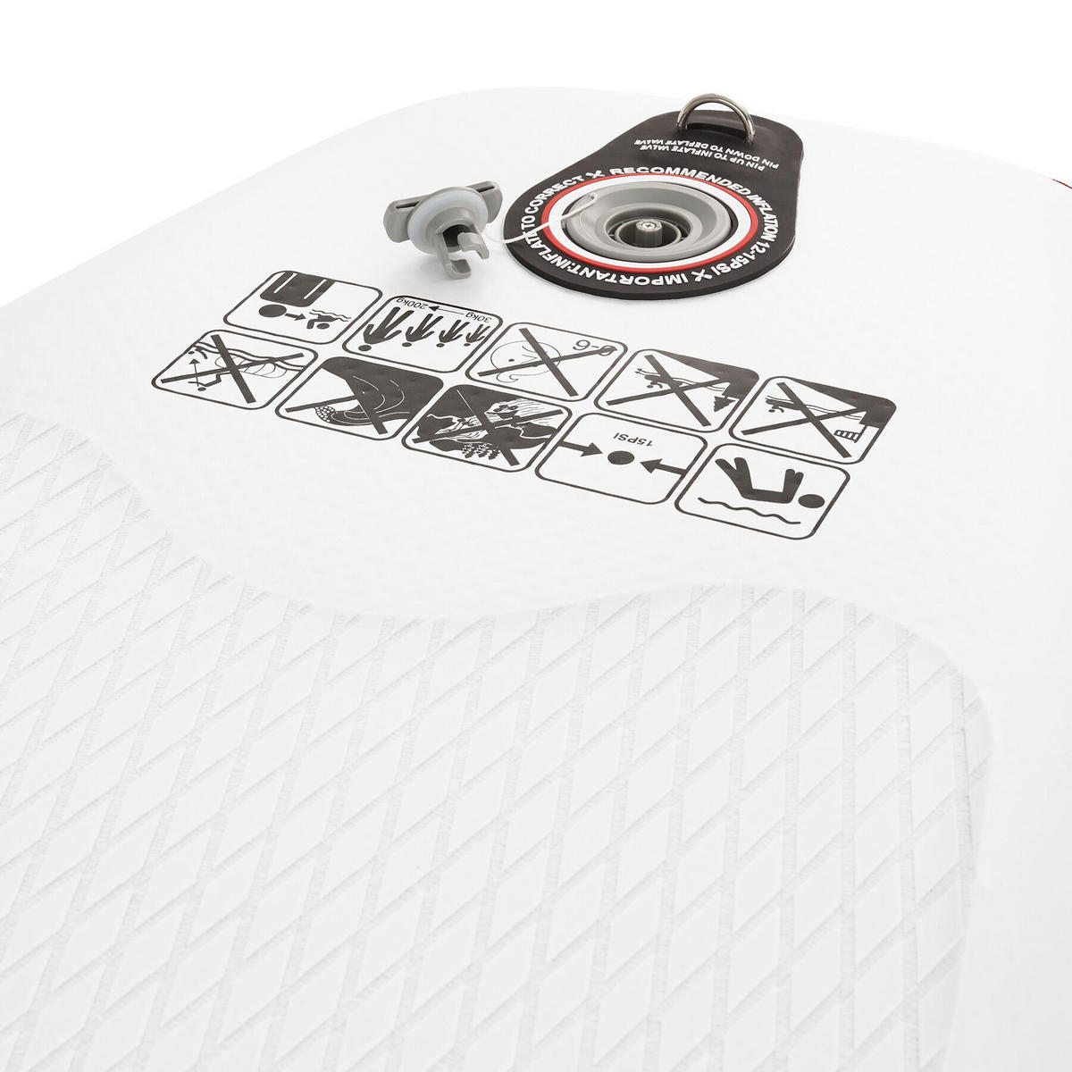 STAND-UP PADDLE BOARD , 288 x 77 x 22,5 cm, rot/blau - Rot, Kunststoff (288/77/0.23cm) - tectake