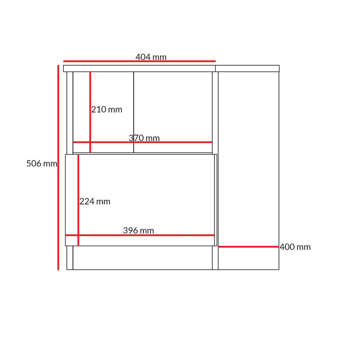 NACHTTISCH mit Schublade Billz 40 Kaschmir/Eiche Cremona - Kaschmir/Schwarz, Holzwerkstoff/Kunststoff (40/50/40cm) - mzm24