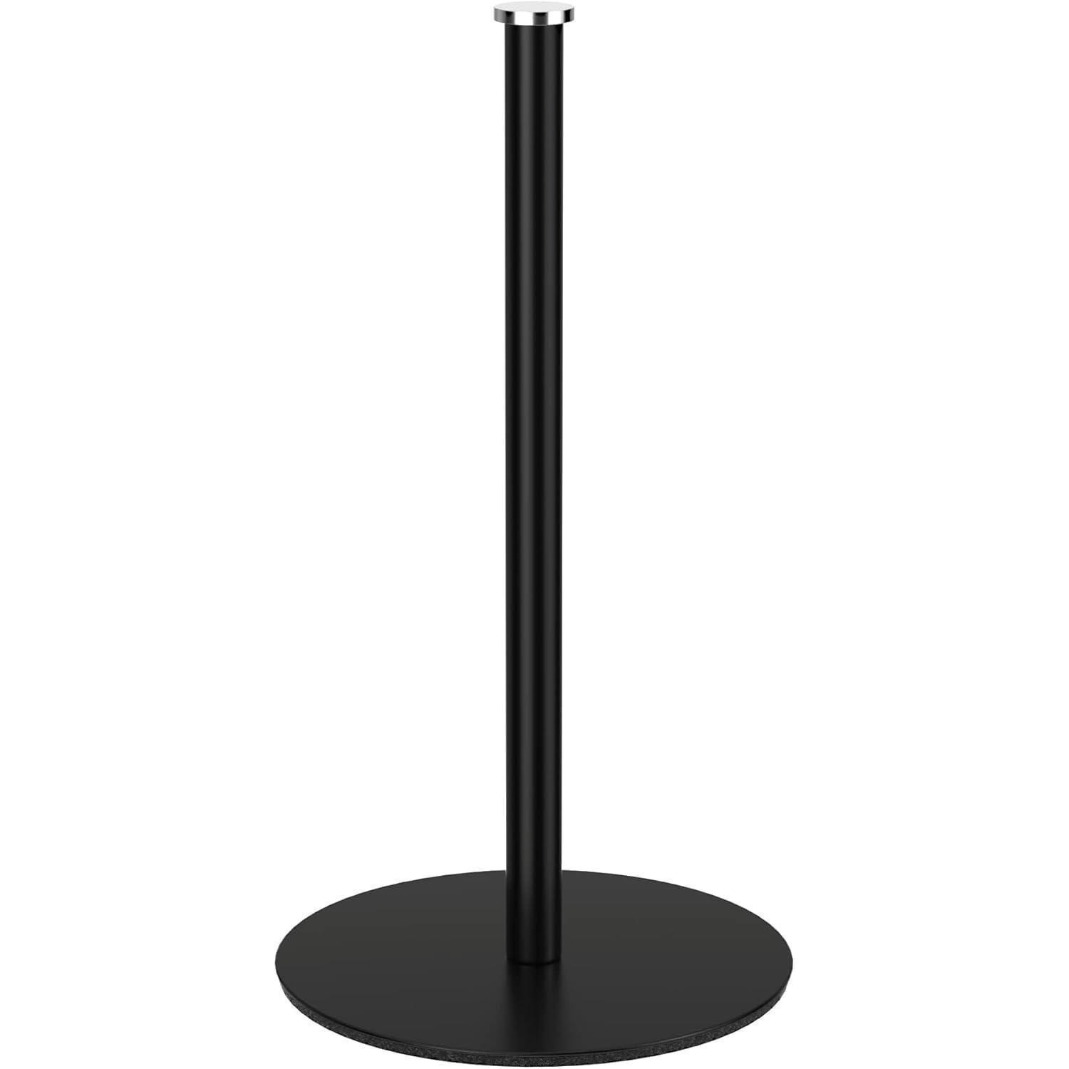 KÜCHENROLLENHALTER Schwarz Stehend - Schwarz, Metall (15/7.6/25cm)