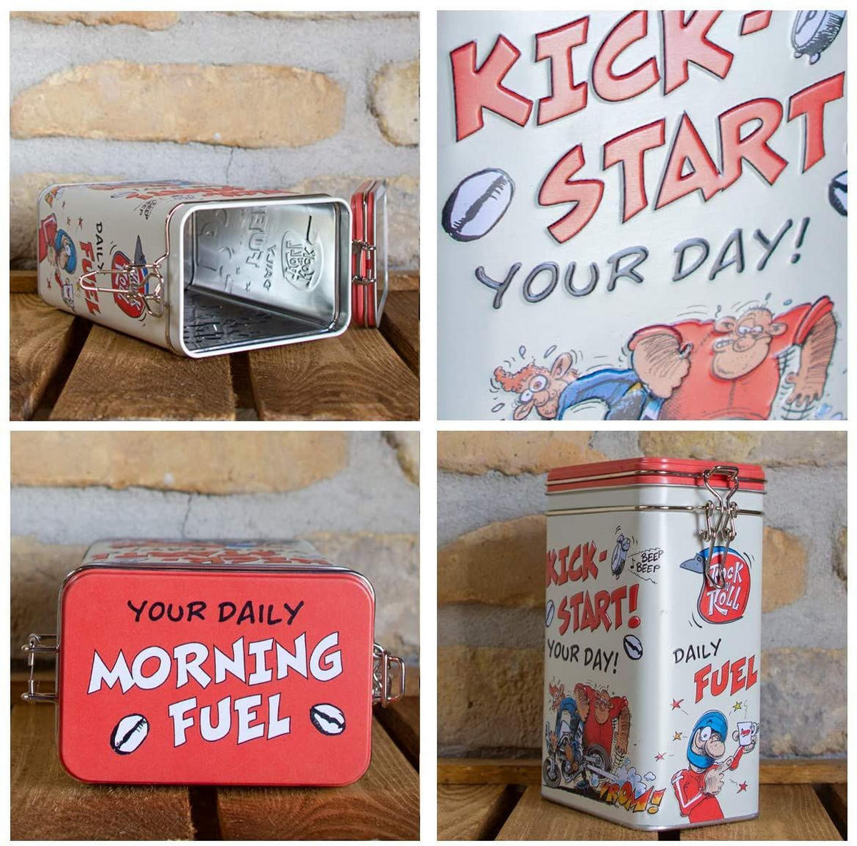 AROMADOSE MOTOmania Kick-Start Your Day! - Multicolor, Metall (11/17.5/7.5cm) - Nostalgic-Art