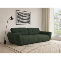 BIGSOFA Vannes Chenille Grün 272/134/68 cm - Dunkelgrün, Kunststoff/Textil (272/68/134cm) - foamnova