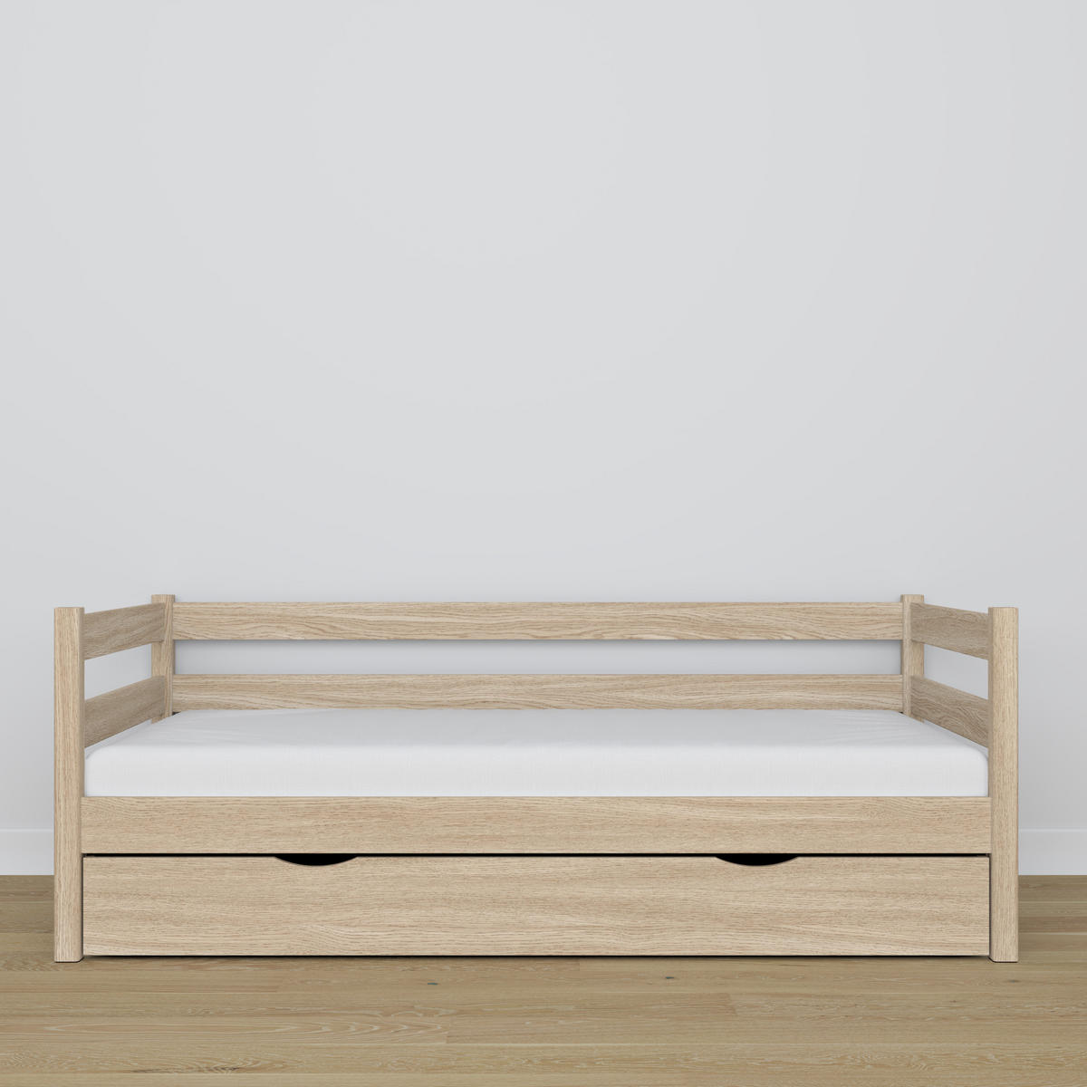 TAGESBETT mit Schublade N01 Sonoma Eiche 90/190 - Sonoma Eiche, Naturmaterialien/Holz (90/190cm) - N-Wood