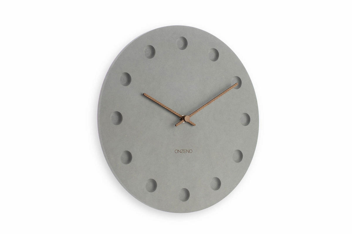 WANDUHR Design Grau 29/29 cm - Grau, Holzwerkstoff (29/29/1cm) - ONZENO
