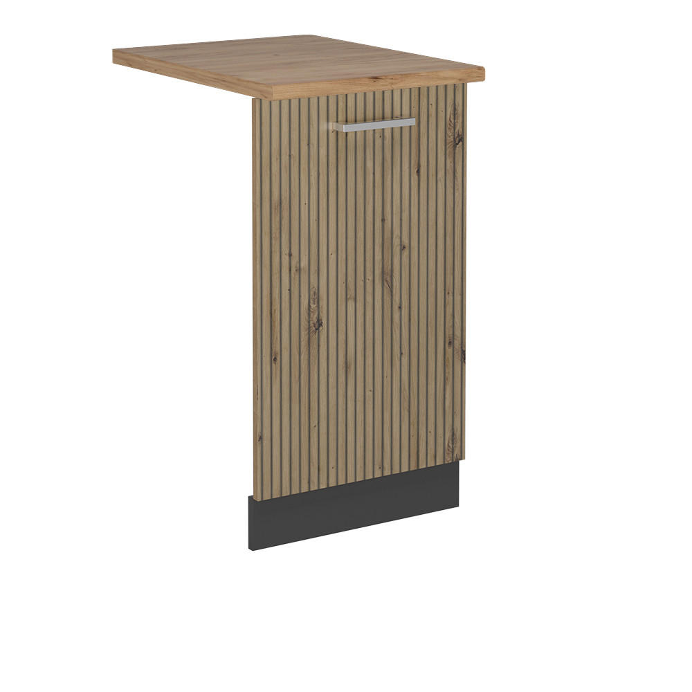 GESCHIRRSPÜLBLENDE R-Line Artisan-Eiche 45 cm , AP Eiche - Anthrazit/Eiche Artisan, Holzwerkstoff (45/81.8/1.6cm) - Vicco