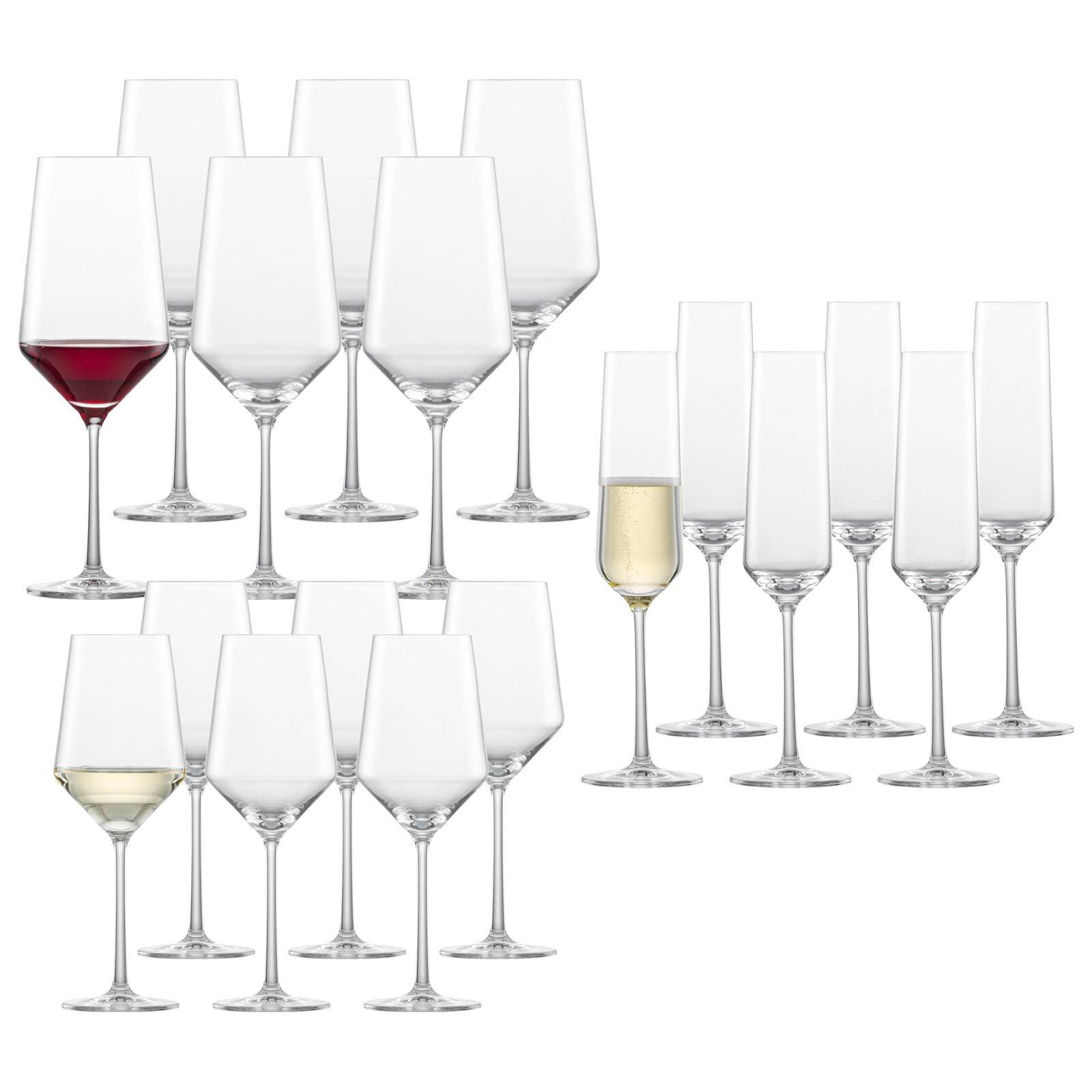 WEIN- UND SEKTGLÄSERSET Pure transparent 18er Set - Transparent, Glas (0.001L) - Zwiesel Glas
