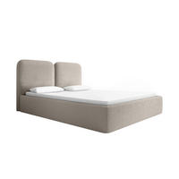 POLSTERBETT Molgan Beige 140x200 cm - Beige, Textil (140/200cm) - Meblito