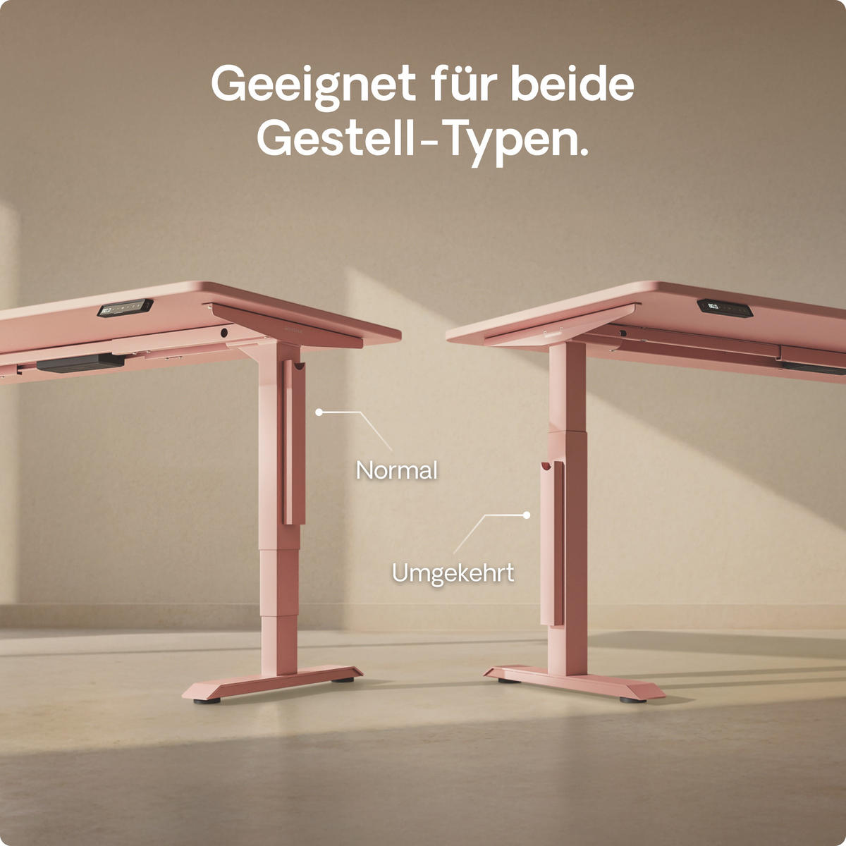 MAGNETISCHER Kabelkanal Schreibtisch Rosa, 37x5x2,5cm - Pink, Metall (37/5/2.5cm) - Desktronic