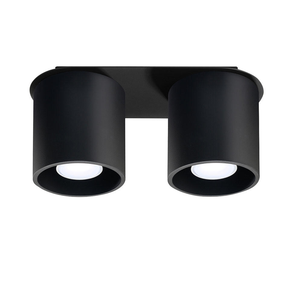 LED DECKENLEUCHTE ORBIS Aluminium Schwarz - Schwarz, Metall (26/10/12cm)