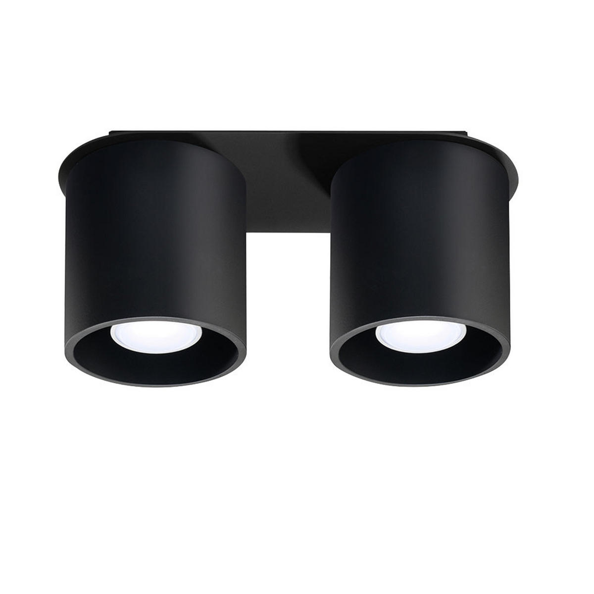 LED DECKENLEUCHTE ORBIS Aluminium Schwarz - Schwarz, Metall (26/10/12cm)