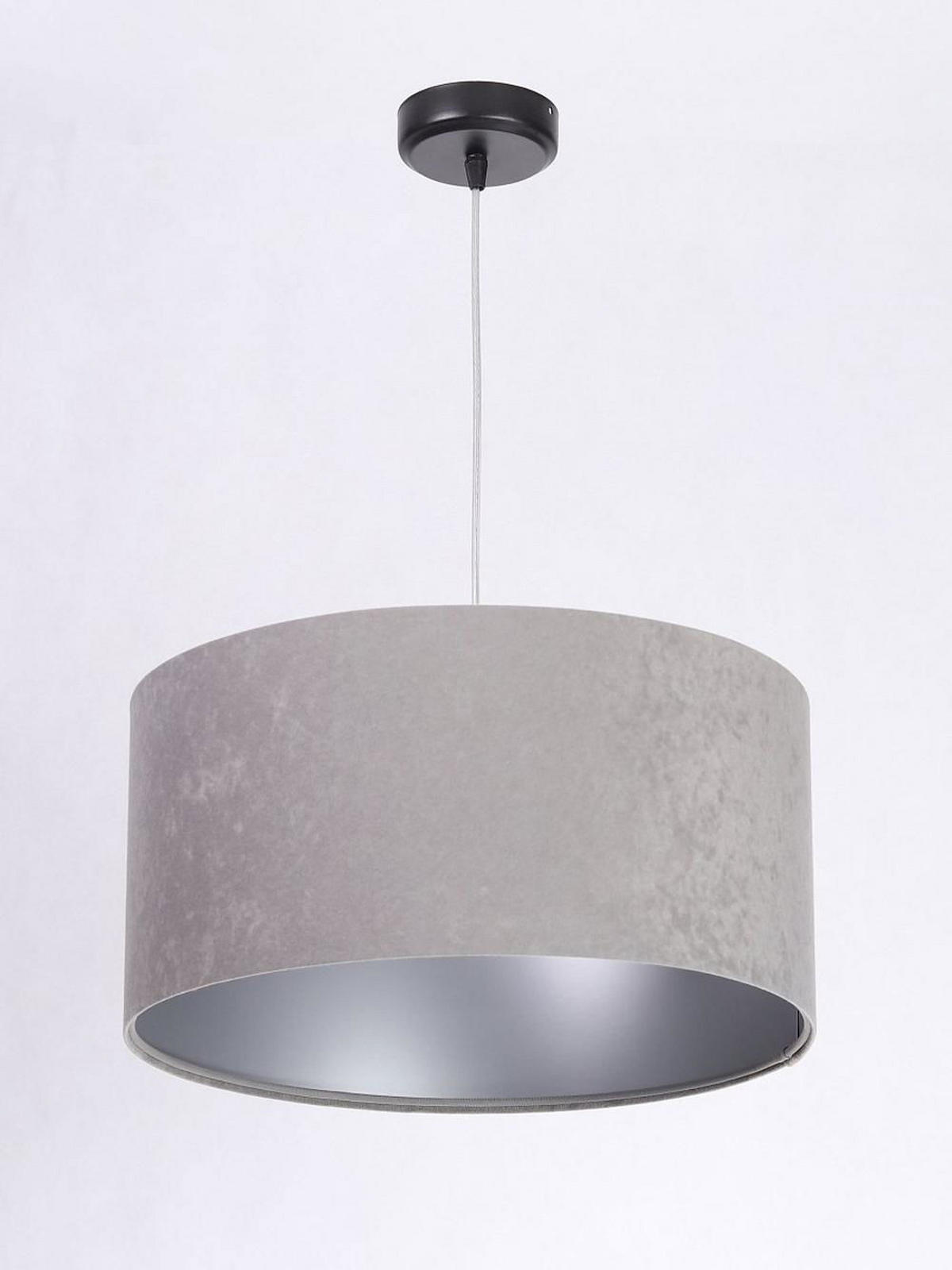 HÄNGELEUCHTE Grau 40/20 cm - Silberfarben/Grau, Kunststoff (40/0.6/20cm) - ONZENO