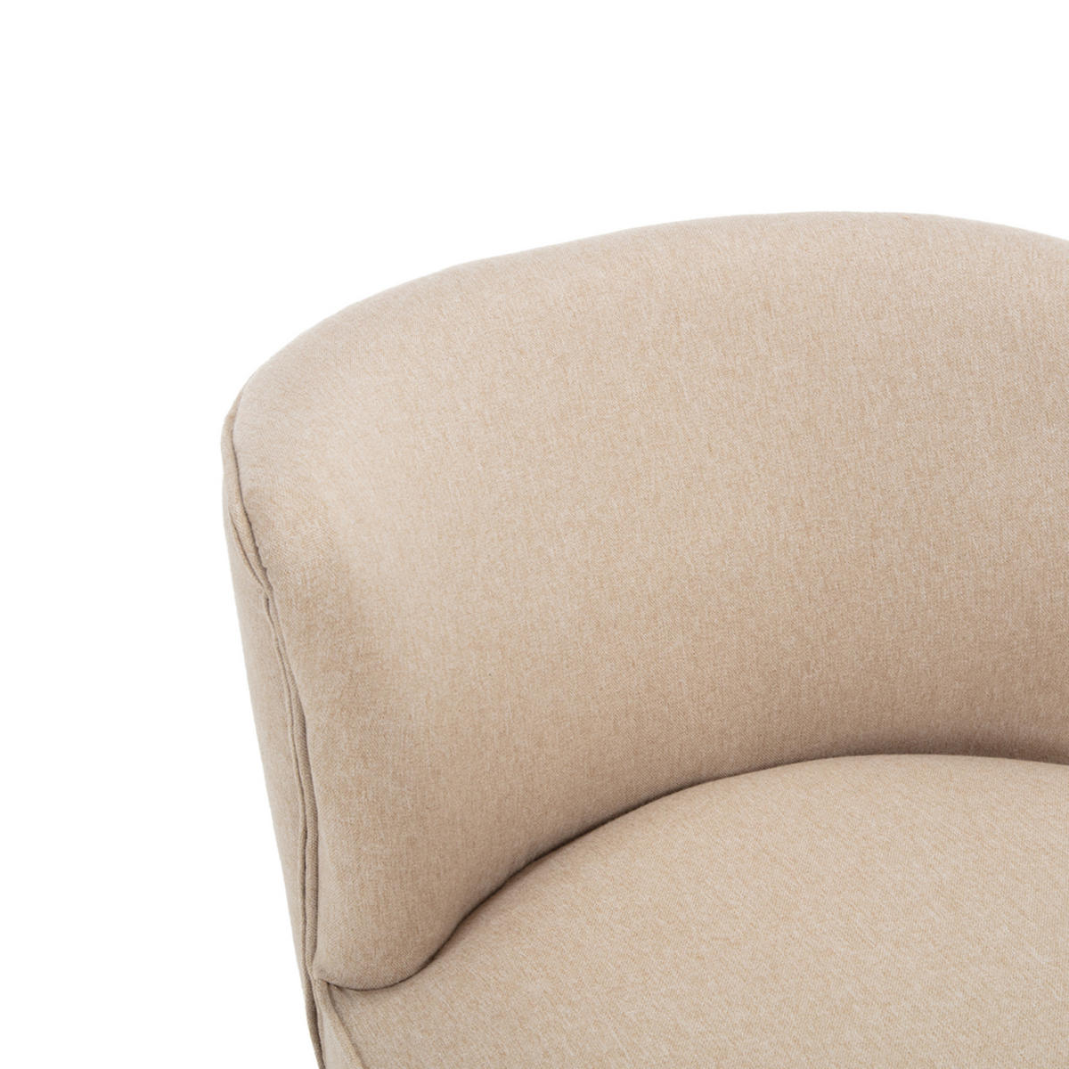 COCKTAILSESSEL 2er-Set Jofi aus beigem Stoff - Beige/Dunkelbraun, Holz/Textil (56/70.5/67cm) - Sicaan