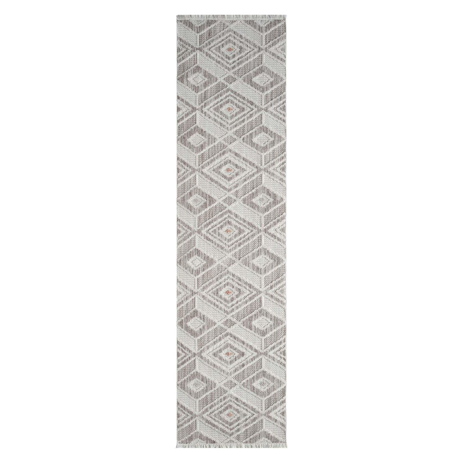 KURZFLOR-TEPPICH Lindo 8875 Terra 80x300 cm - Beige, Textil (80/300cm) - carpet city