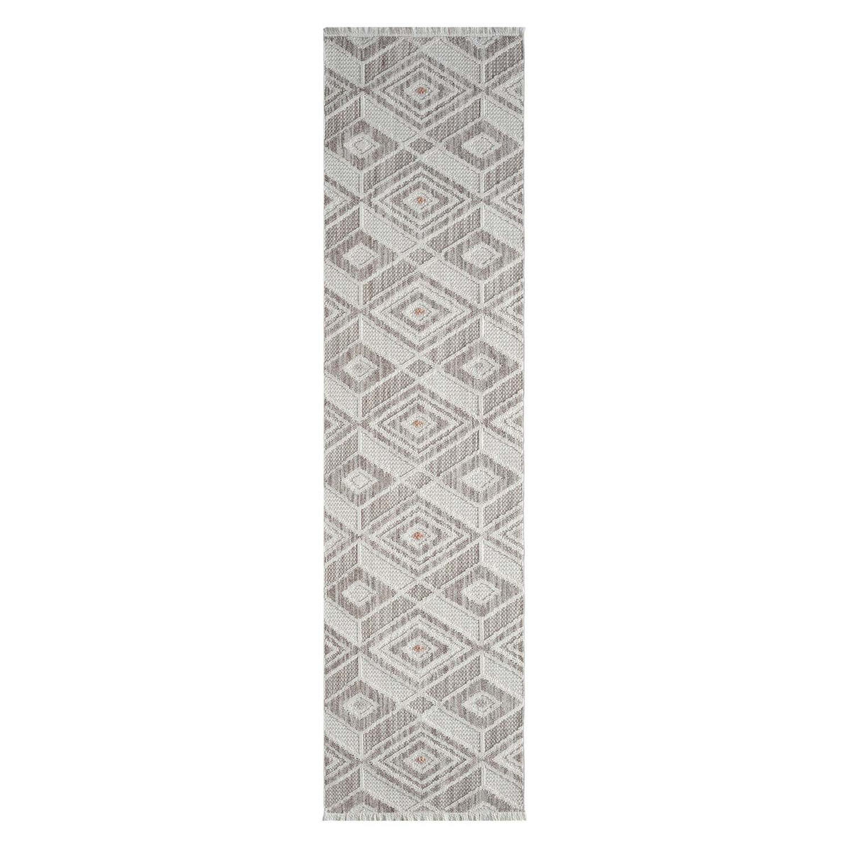 KURZFLOR-TEPPICH Lindo 8875 Terra 80x300 cm - Beige, Textil (80/300cm) - carpet city