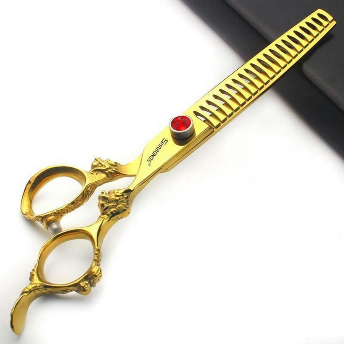 HAARSCHERE 7-teiliges Set - Goldfarben, Metall (5/1/17.7cm)