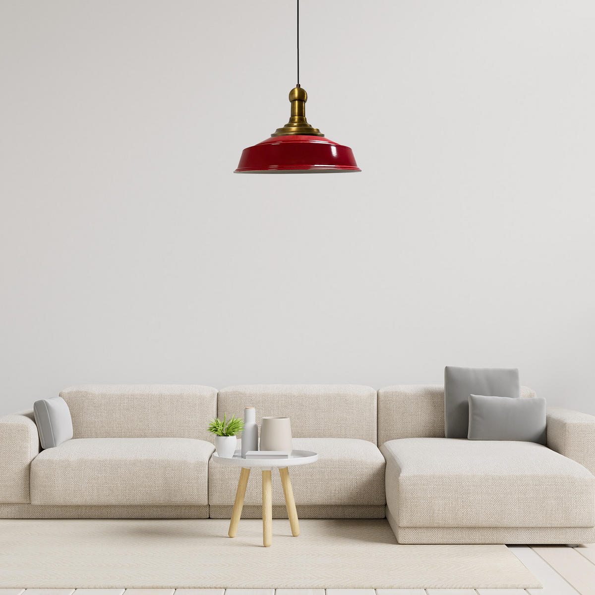 KÜCHENLAMPE Asletl Long-Knob 40/30 cm - Rot, Metall (40/30cm) - Bamyum