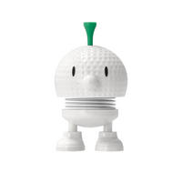 DEKOFIGUR Bumble S Golf weiß 7,6 cm - Weiß, Kunststoff (5.8/7.6/4.5cm) - Hoptimist