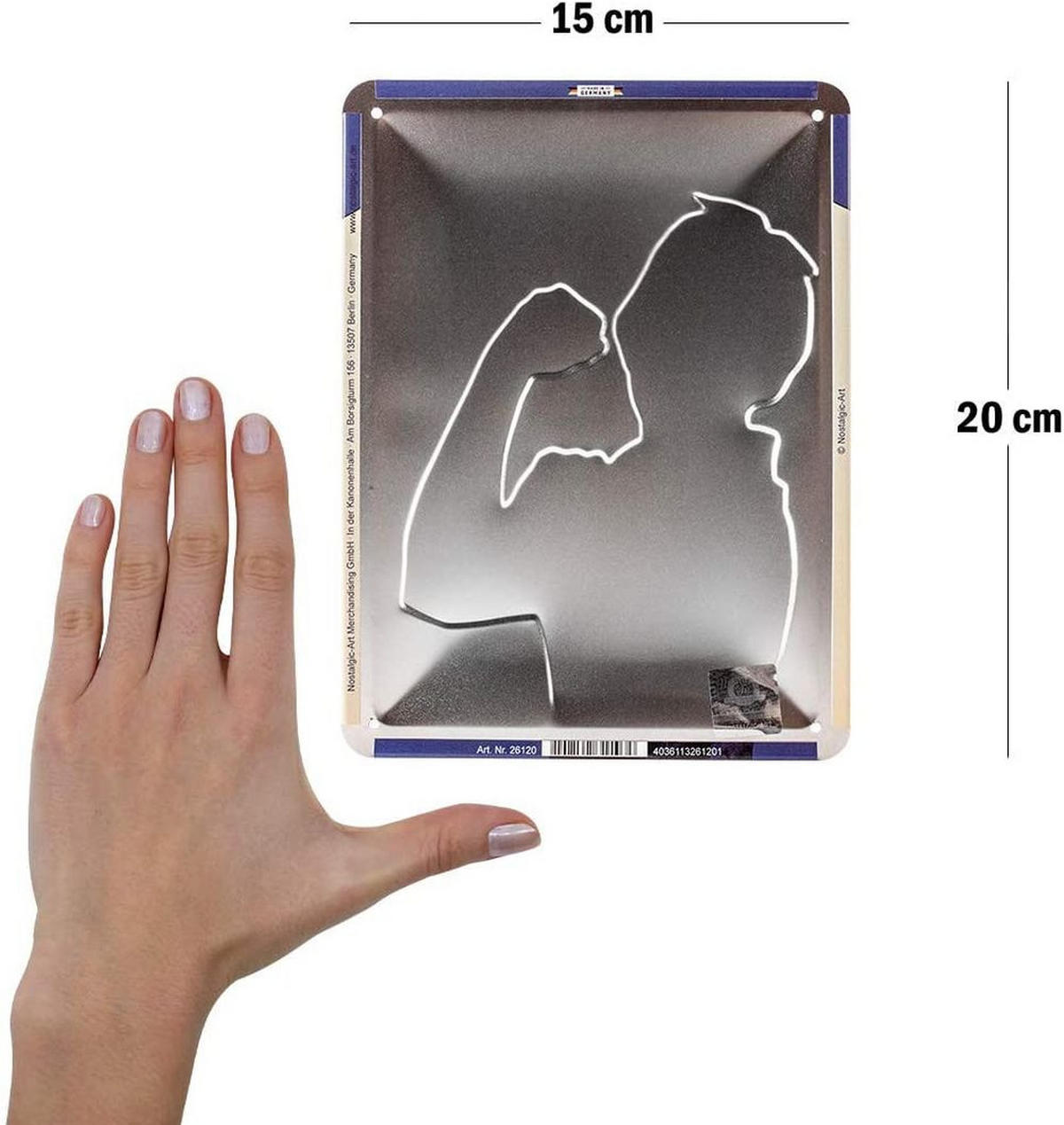 BLECHSCHILD 15/20 cm USA We Can Do It! - Multicolor, Metall (15/20cm) - Nostalgic-Art