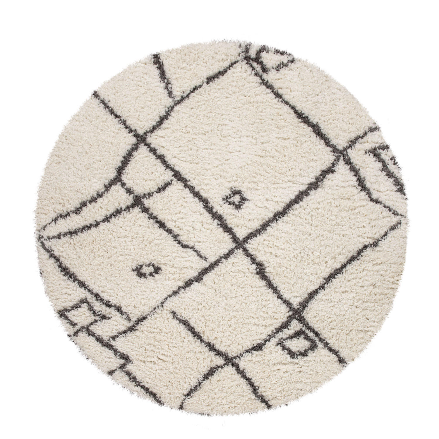 HOCHFLORTEPPICH 120/120 cm Orebro 171 - Creme, Textil (120/120cm) - Paco Home