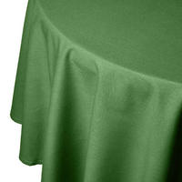 TISCHDECKE dunkelgrün rund 178 cm, 100% Baumwolle - Dunkelgrün, Textil (178/178cm) - Homescapes