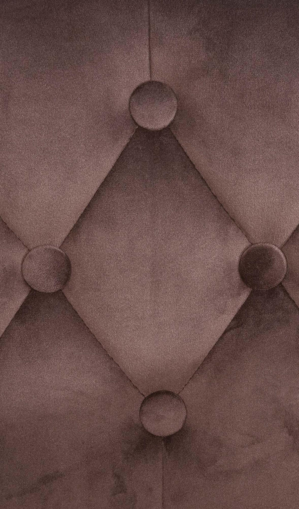 BARHOCKER Samt braun - Weiß/Braun, Textil (62/103/55cm) - CLP