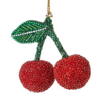 BAUMANHÄNGER Hang On Kirsche - Rot, Kunststoff/Metall (9/8/4cm) - Butlers