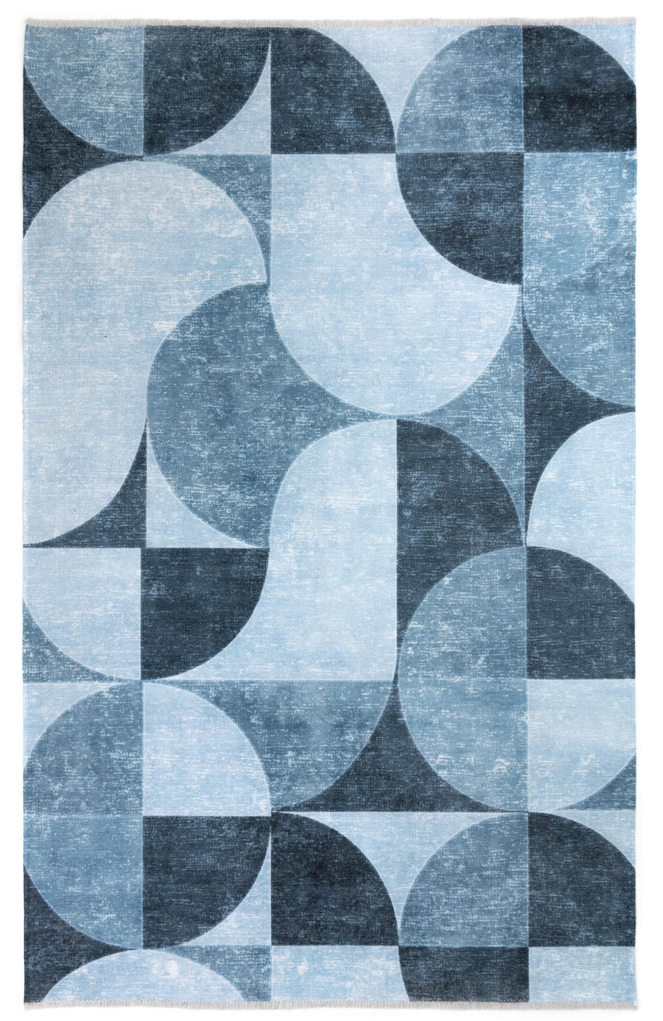 Tesso Living Kurzflor-Teppich Blau 155x225 cm
