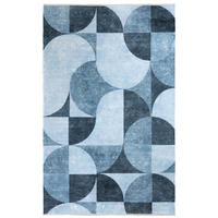KURZFLOR-TEPPICH - Blau - 120 x 160 cm - Blau, Textil (120/160cm) - Tesso Living